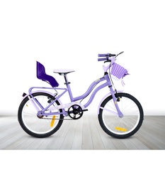 [23541160] BICICLETA ENRIQUE STARS R16 C/CANASTO DAMA LILA