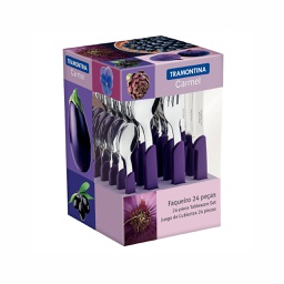 [11153045] JUEGO DE CUBIERTOS TRAMONTINA X24 23499/030 CARMEL VIOLETA
