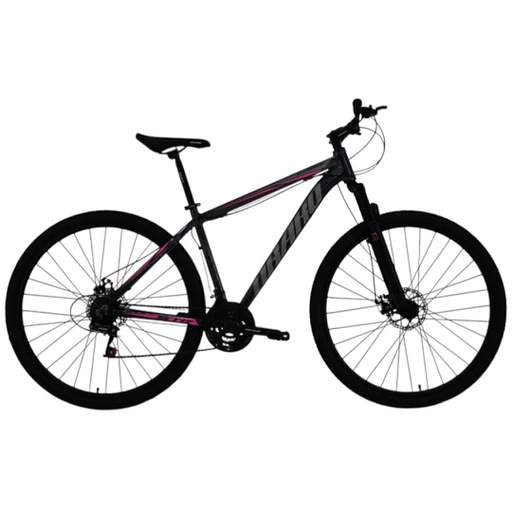 [23541220] BICICLETA TOMASELLI DRAKO STRONG R29 TALLE S 21VEL GRIS PLATA FUCSIA