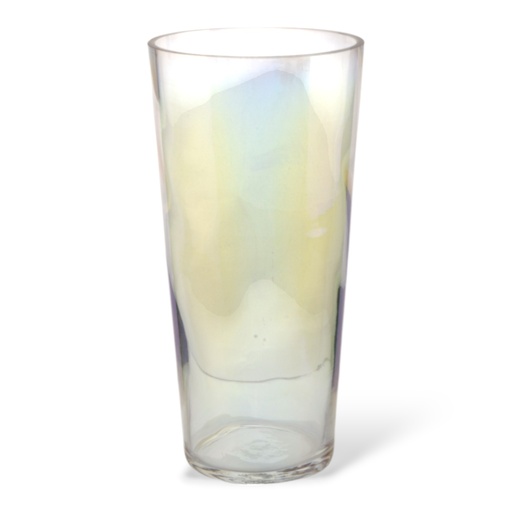 [33668161] FLORERO CONICO LISO DE VIDRIO PERLADO V4073P