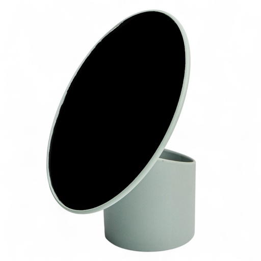 [33542015] ESPEJO OVAL CON ORGANIZADOR GRIS B4492