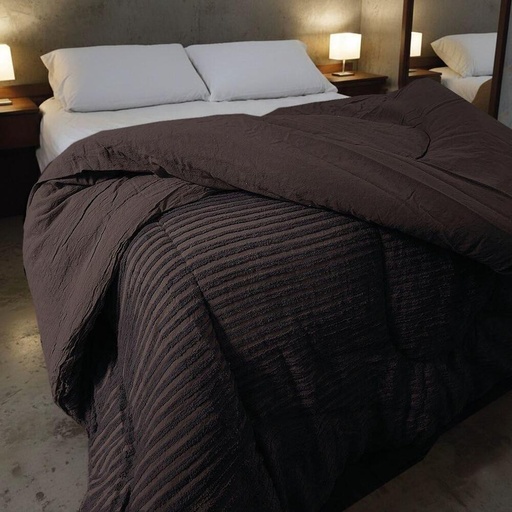 [12141140] ACOLCHADO CHENILLE KING CHOCOLATE 1421113