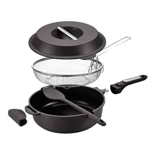 [11644115] BATERIA COCINA CAROL 10 USOS DE ALUMINIO FUNDIDO 