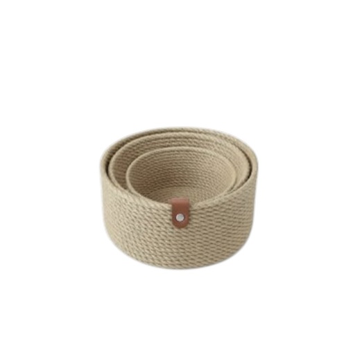 [11076015] SET X3 CANASTAS REDONDAS CAROL 90203 25/20/15 CM