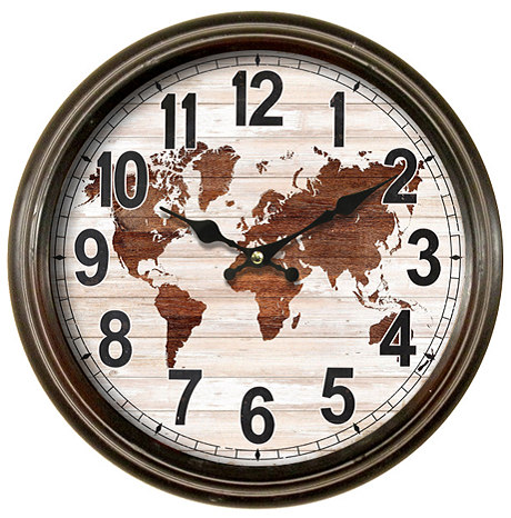 [32750074] RELOJ PARED METAL 37CM H2557-2