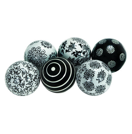 [17931054] SET ESFERAS CERAMICA X6 9CM U40777 