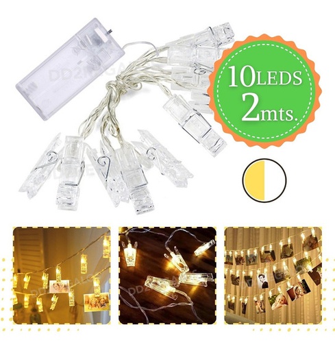 [02141185] GUIRNALDA BROCHES LED - PILAS