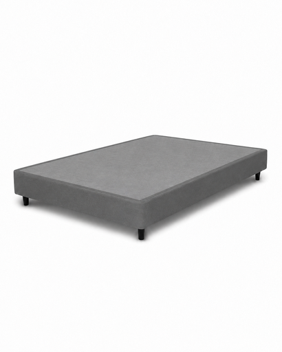 [13142125] SOMMIER BOX LA FAMILIA 140X190 CM TELA GRIS OSCURO BOX2070